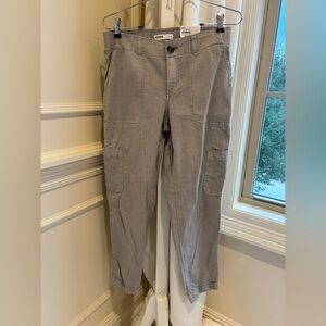 NWT Women’s Sonoma Good for Life khaki Cargo Pants Jogger Fieldstone Size 4